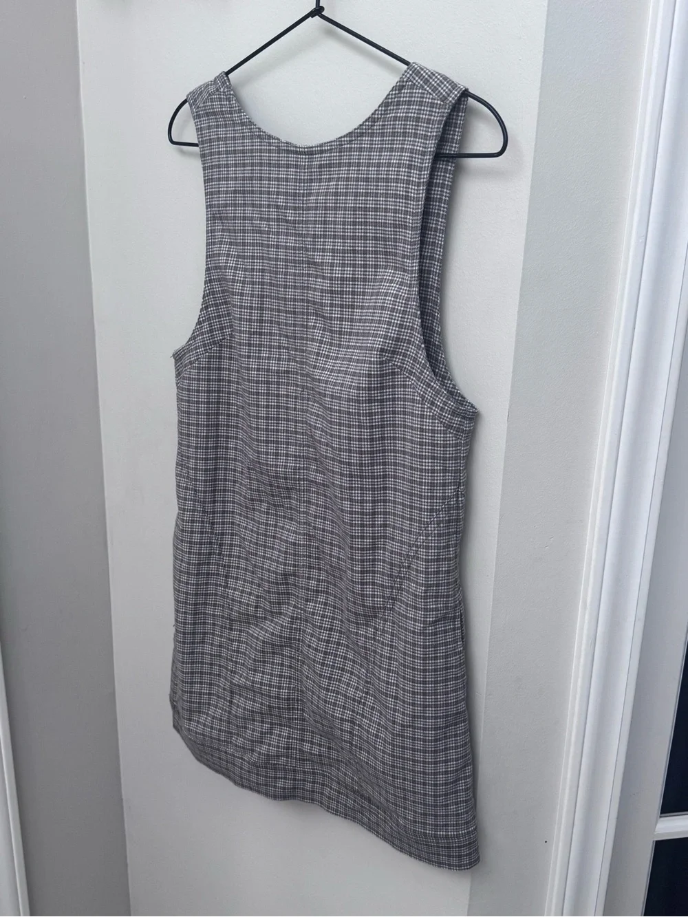 Free People Kai Shift Dress Womens Houndstooth Plaid Preppy Academia